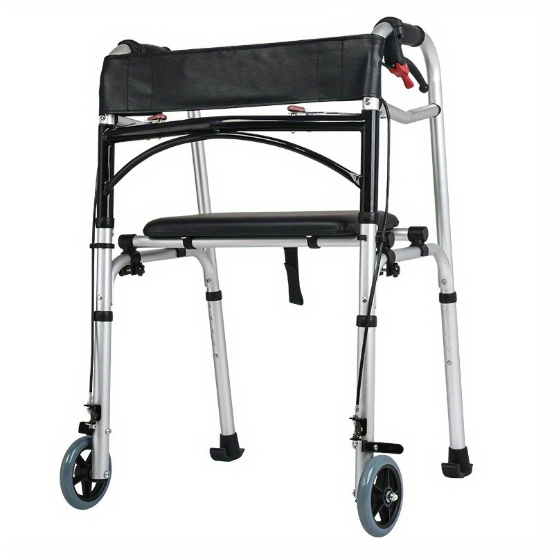 Rollator - Carrito de compras multifunción con cuatro ruedas, carrito de  compras para personas mayores, para personas mayores, carrito auxiliar