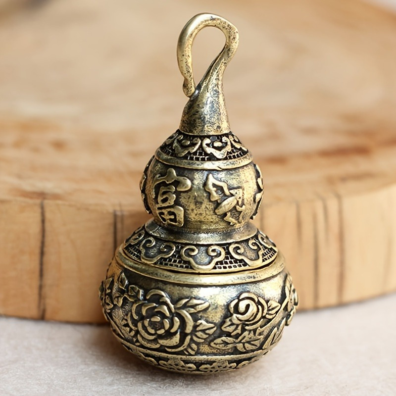 Handmade Pure Copper Gourd Statue Openable Lotus Gourd - Temu