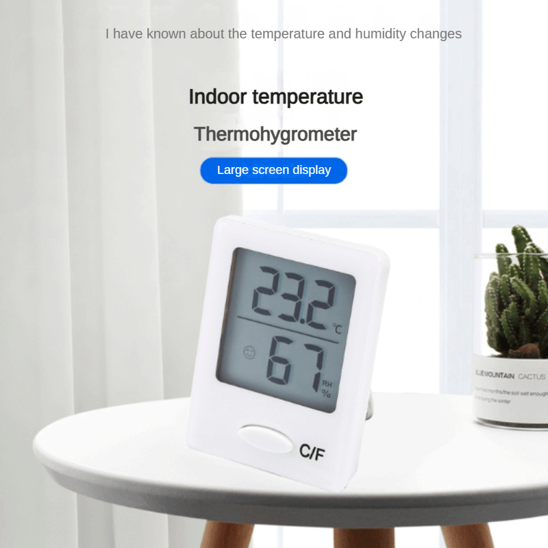 Digital Hygrometer Thermometer Humidity Meter For Home Bed - Temu