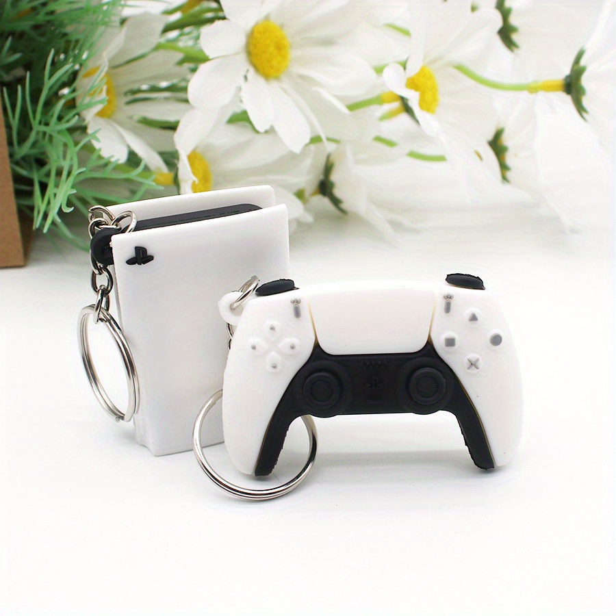 Porte-clés petit manette PS4 blanc - Porte clef - Achat & prix