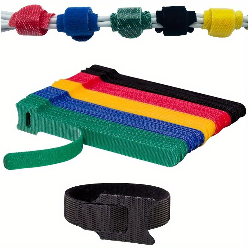 10 Etiquetas Cables (colores Aleatorios) Bridas Cables - Temu Chile