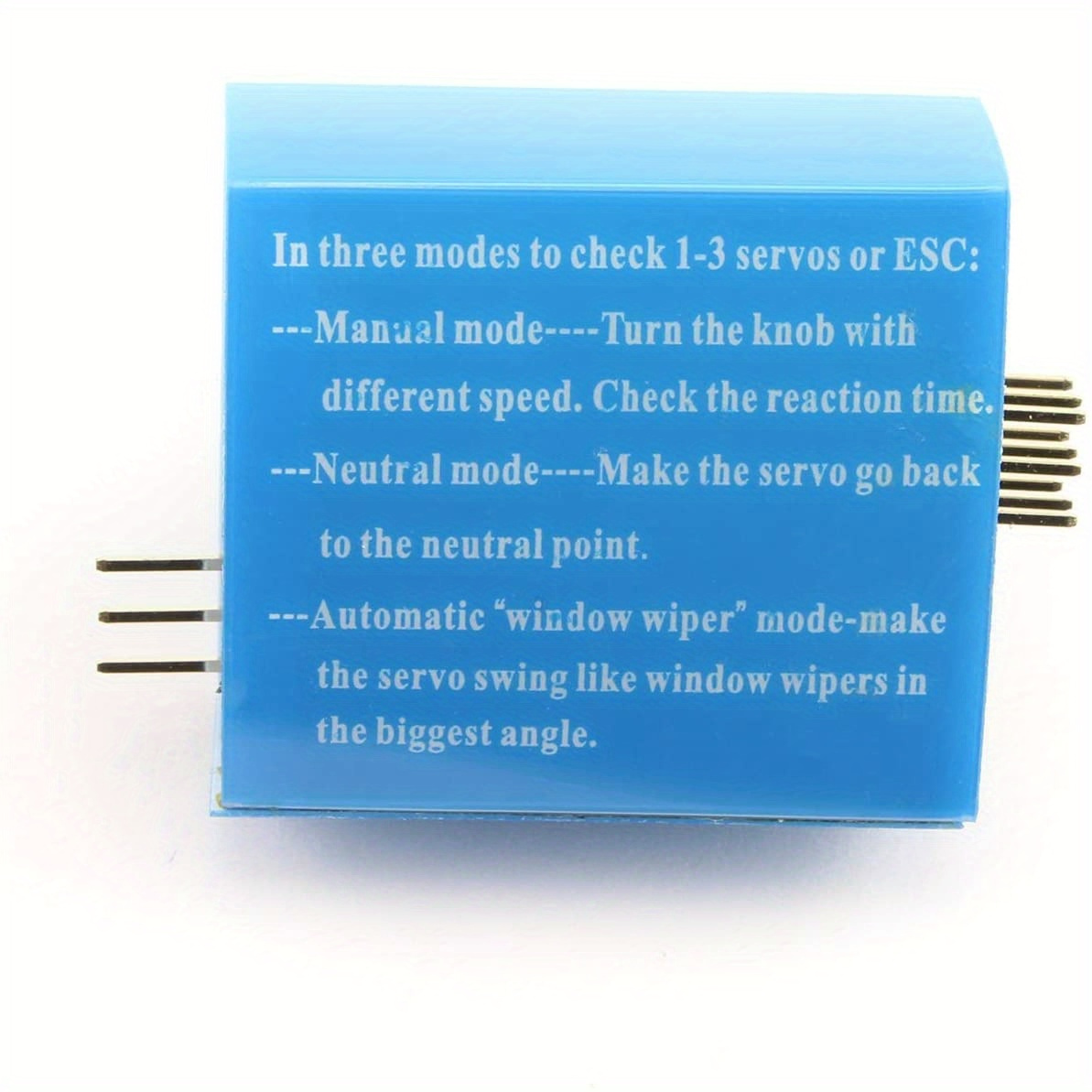1-pack Rc Servo Tester 3ch Ecs Consistency Speed Controller Power