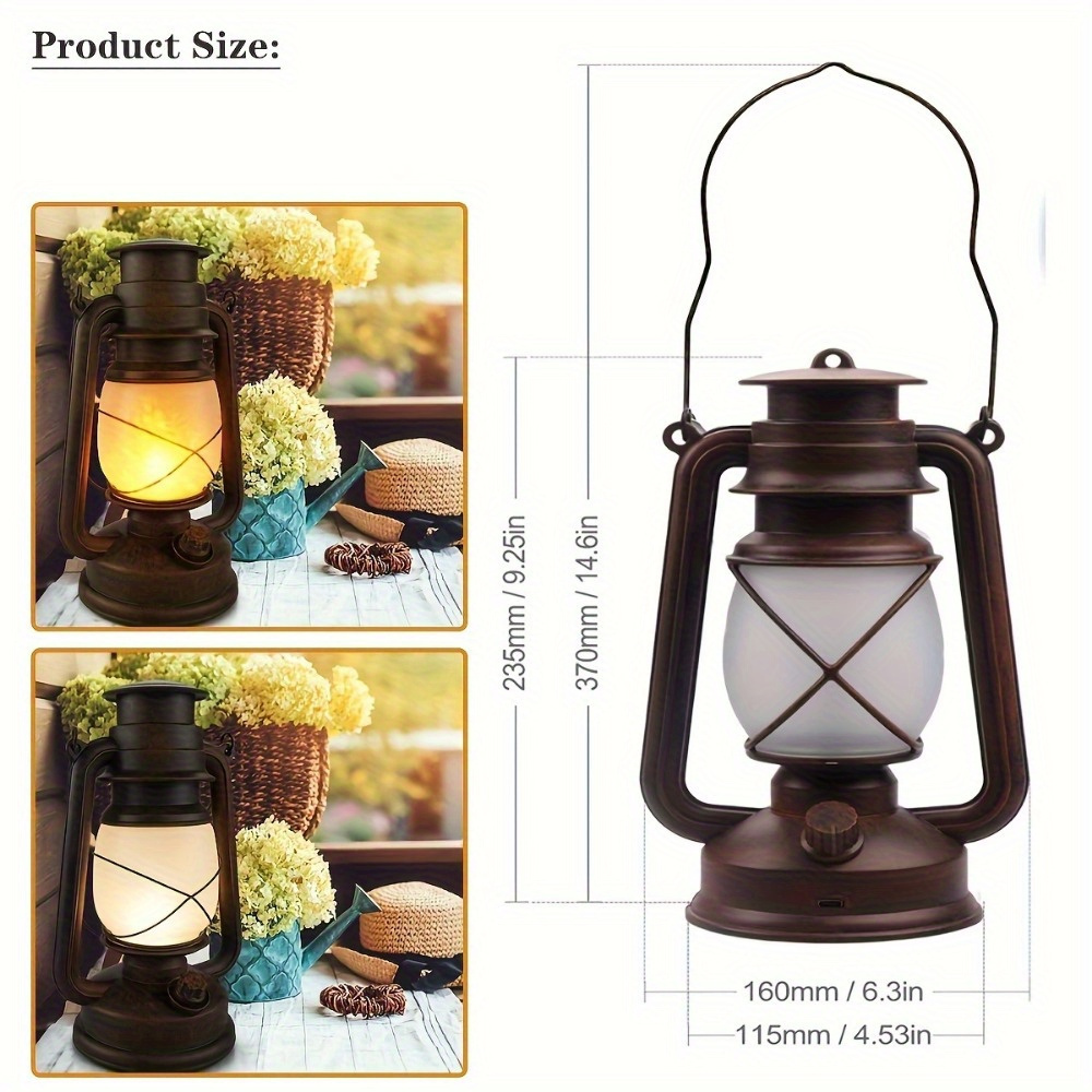 Battery-powered indoor lantern with timer