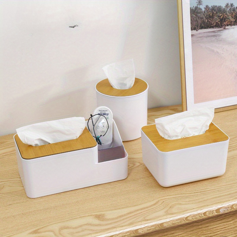 Desktop Tissue Box Tissue Box Cover Napkin Dispenser - Temu