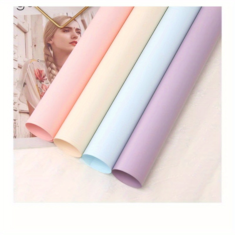 Solid Color Waterproof Paper Flower Packaging Paper Wrapping - Temu