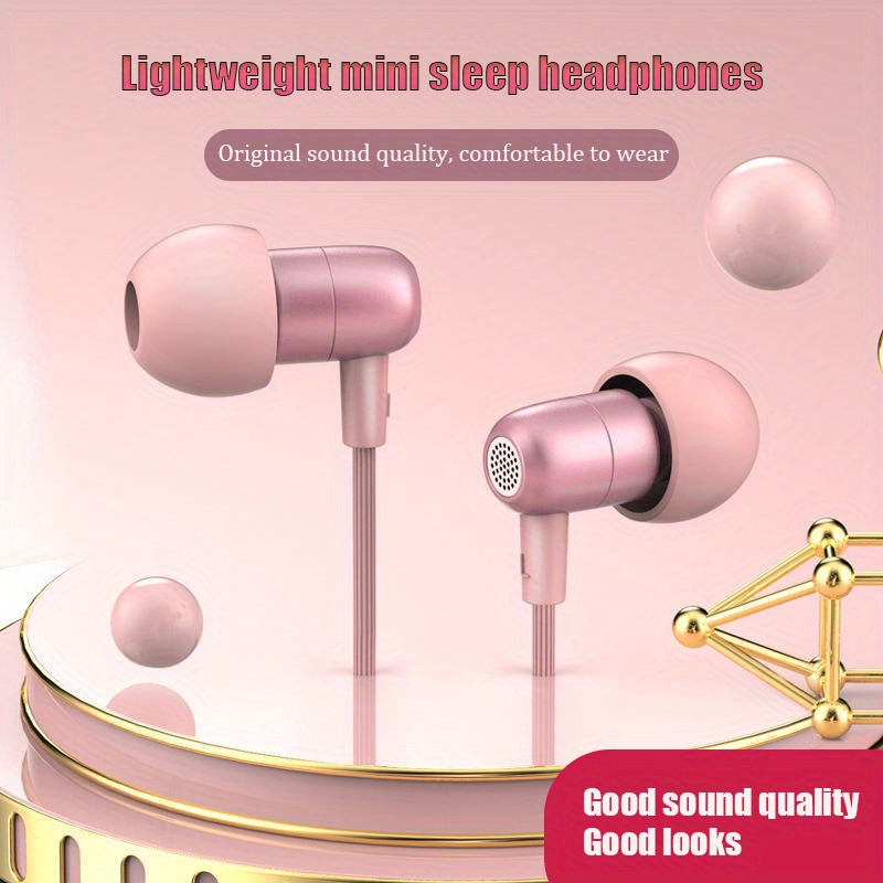 Écouteurs en silicone doux sommeil Wired Mini écouteurs intra