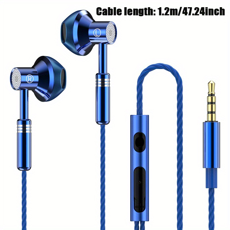 Auriculares Deportivos Cable Móviles In Ear 3.5 Música - Temu