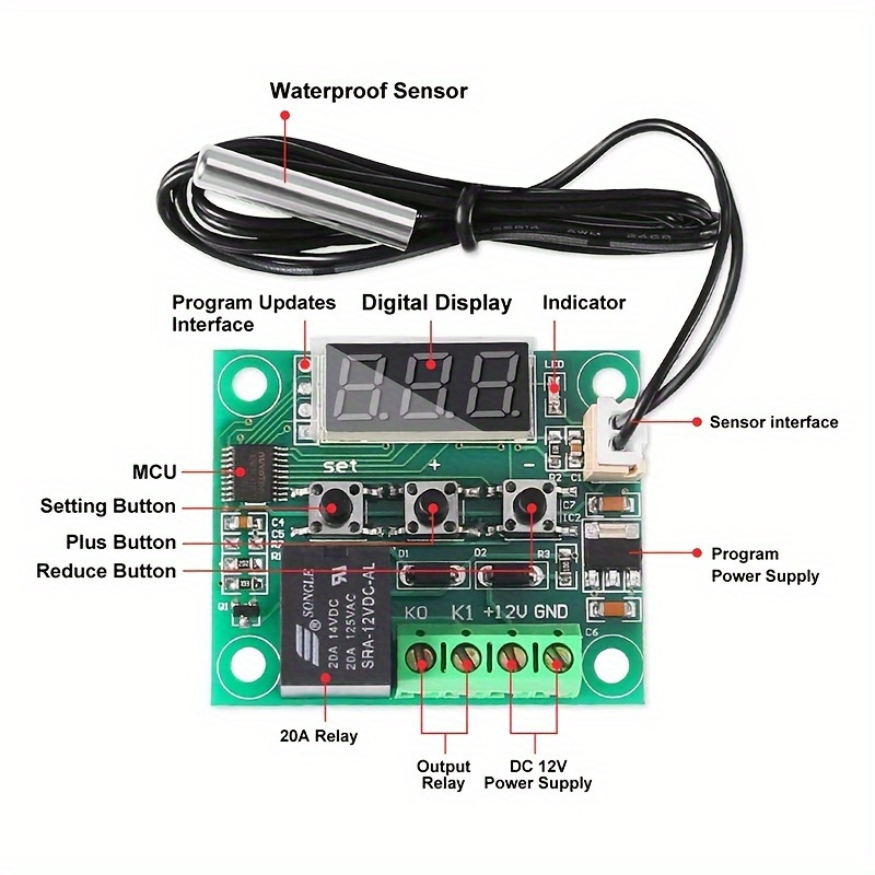 Regolatore Temperatura Digitale Termostato Regolatore - Temu Italy