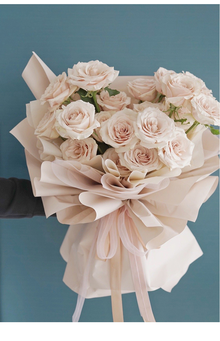 Materiale di carta per bouquet da imballaggio di fiori coreano impermeabile  con pellicola BOPP