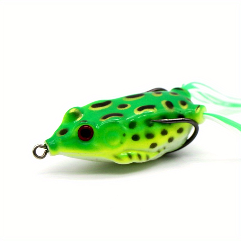 1pc Bionic Soft Frog For Blackfish, Mini Fishing Lure With Double Hook,  Floating Fishing Lure