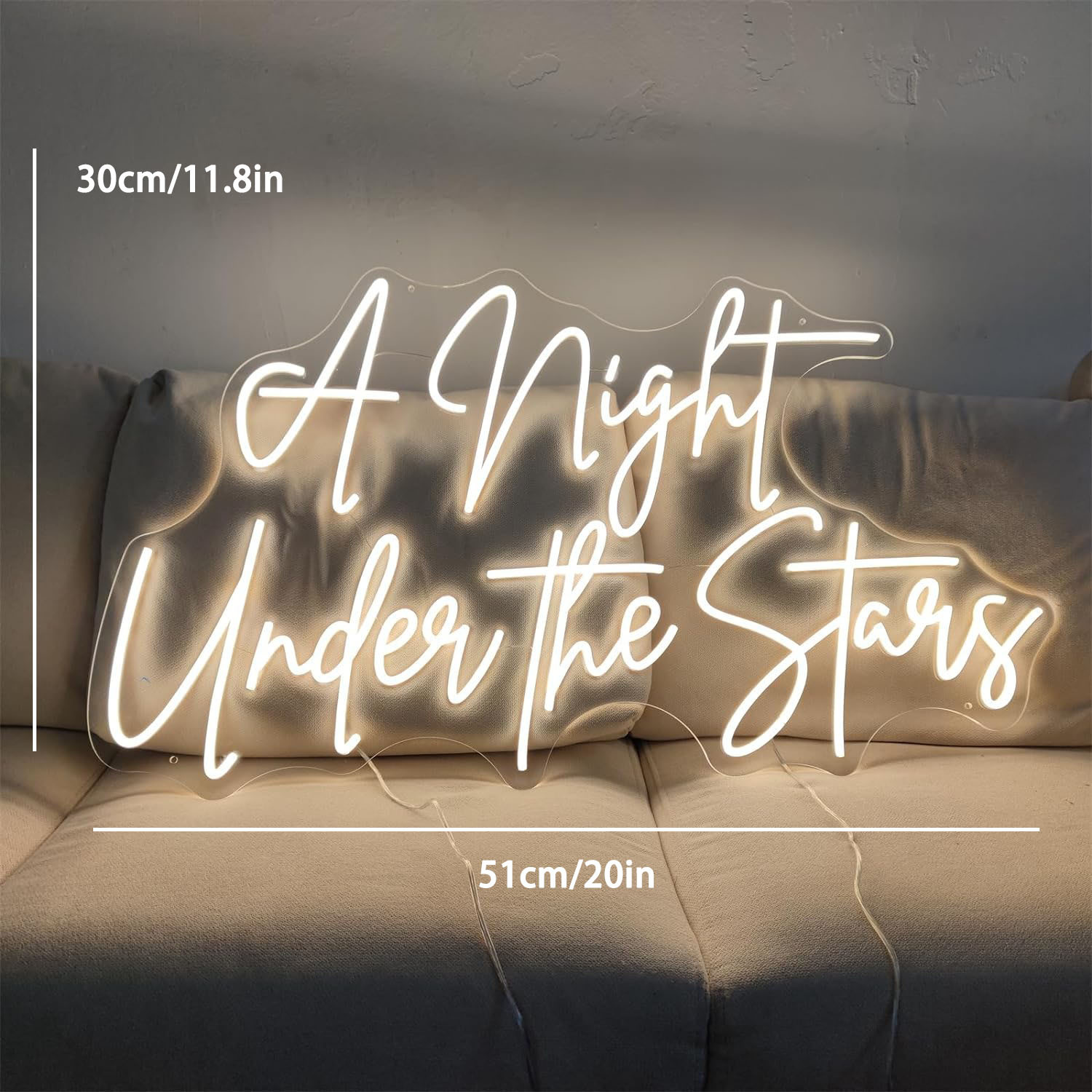 1  night   neon sign for wall decoration led signs   neon light sign decoration neon light for   wall decoration cute neon signs gift birthday wedding party neon sign for wall bedroom aesthetic decoration
