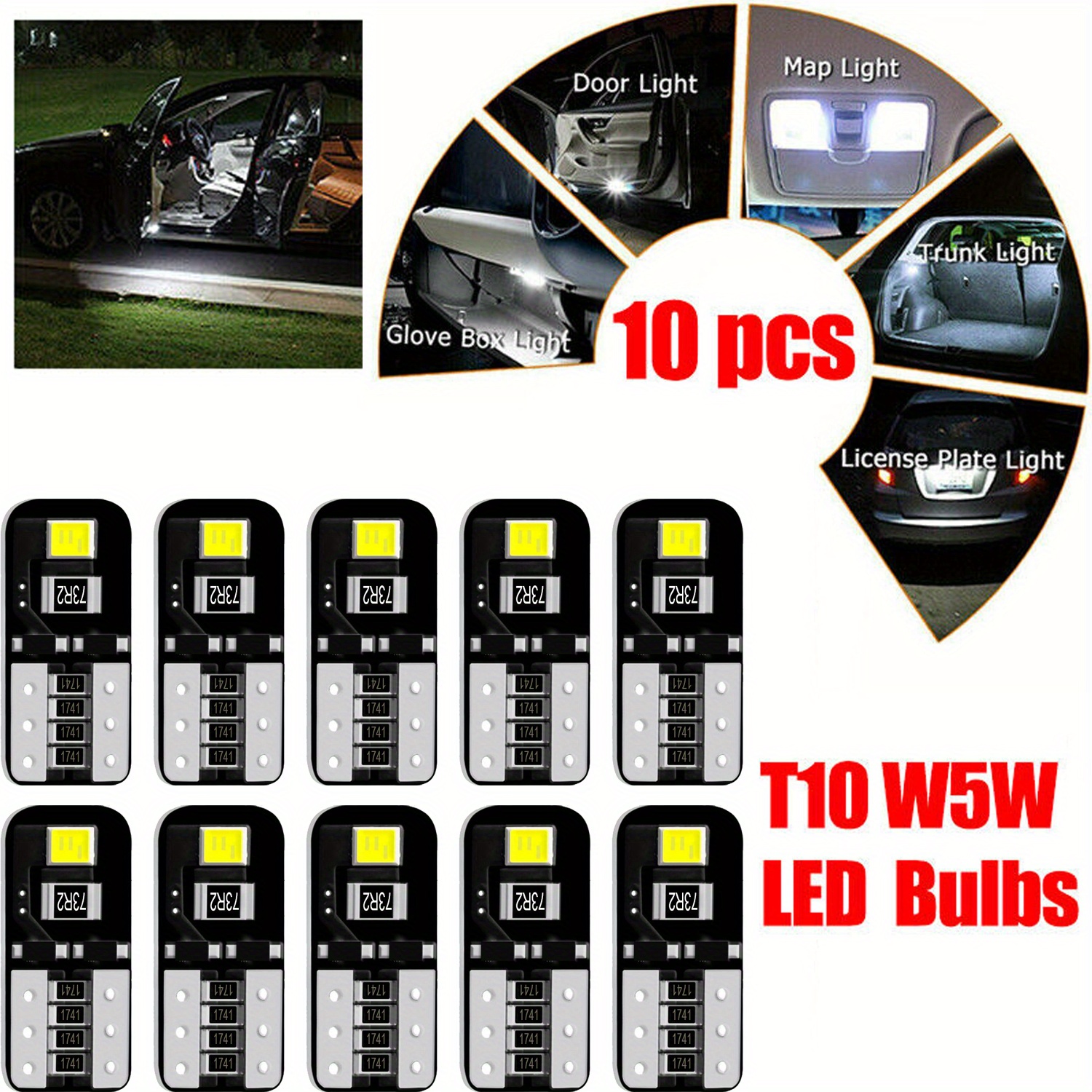 Für VW, 2 Stück, LED-Kennzeichenbeleuchtung, Fehlerfreie Lampen, Montage,  12 V, 6000 K, Auto-Glühbirnen - Temu Switzerland