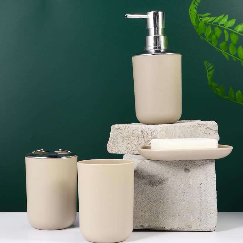 4pz Set Accessori Bagno In Colore Solido Semplice, Include Dispenser Di  Lozione, Portasapone, Bicchiere Per Collutorio E Portaspazzolino, Adatto  Per La Decorazione Del Bagno, Set Regalo Per La Casa - Temu Italy