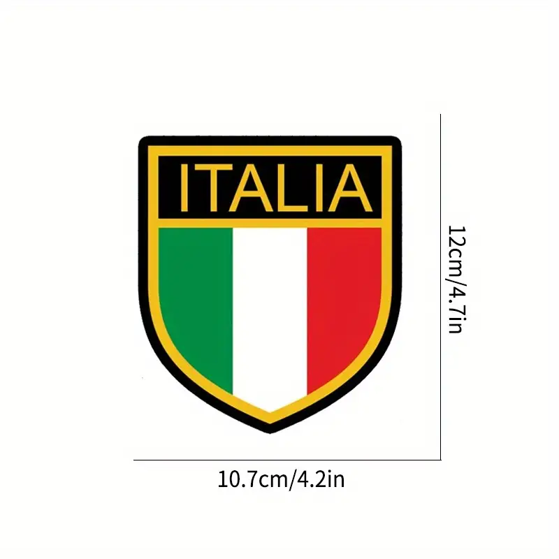 2pz Adesivo A Forma Scudo Bandiera Italiana Emblema - Temu Switzerland