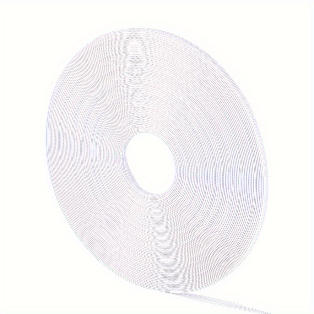 50 Yards 6mm Polyester Boning for Sewing White Sew-Through Low