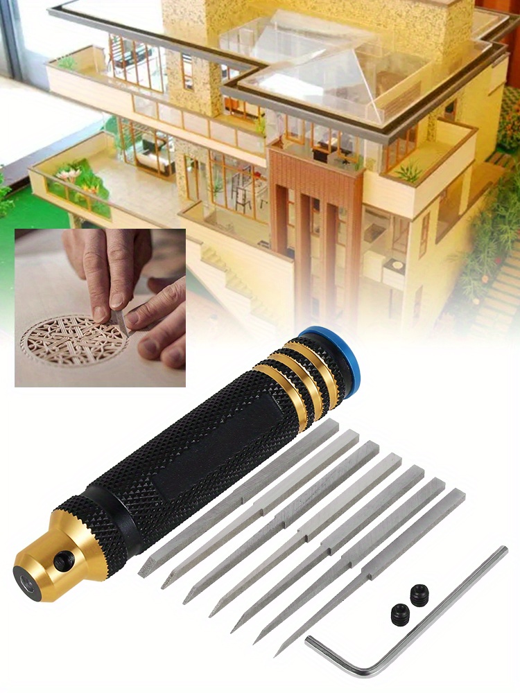 Model Panel Line Scriber Resin Carved Scribe Line Hobby Cutting Tool Model  Chisel with 7 Blades 0.1-2.0mm for Carving Cutting - AliExpress