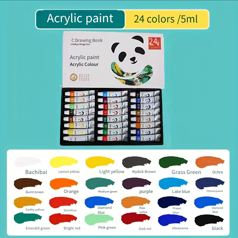 12/24 Colors Watercolor Paint Set Aluminum Tube Watercolor - Temu