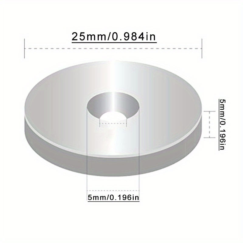 5PCS/LOT Aimants 25mm x 5mm Avec Trou 5mm Anneaux Fraisés Aimants A Visser