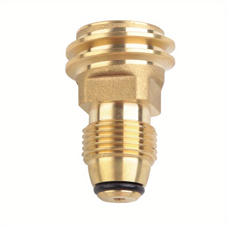 Brass Propane Tank Adapter with Wrench Converts POL LP Tank Service Valve  to QCC1/Type1 Hose or Regualtor Old to New Type Connection