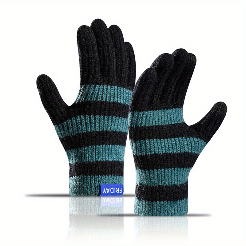 1 Paire De Gants Chauds D'hiver En Polaire Sans Doigts Avec Ficelle,  Travail Avec Protection Des Articulations, Gants Coupe-vent En Tricot -  Temu France