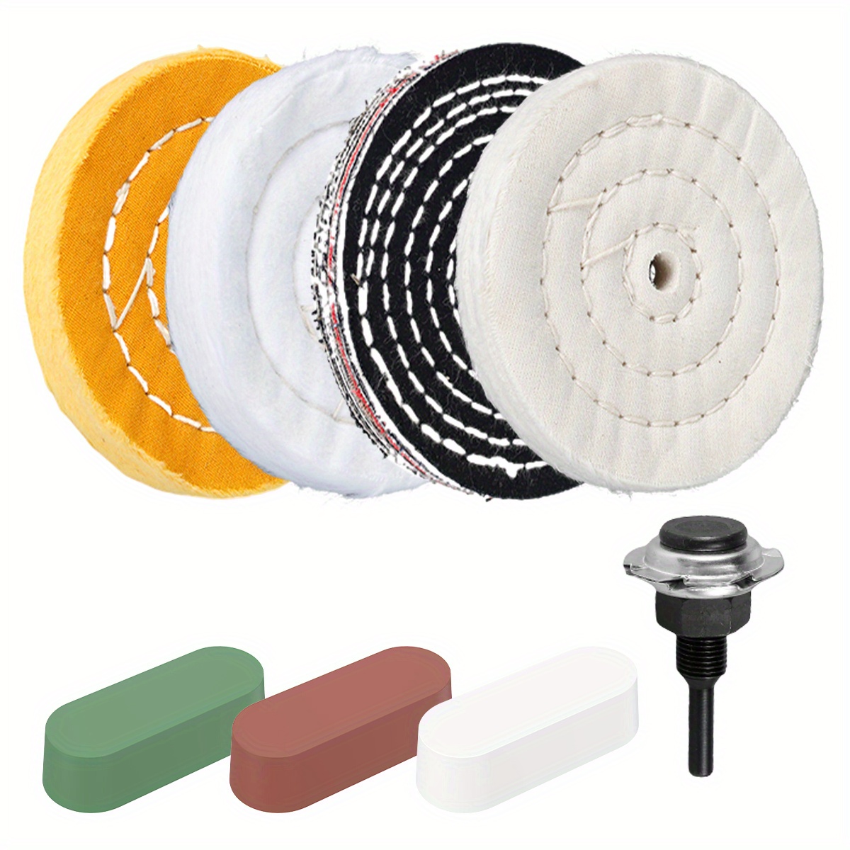 Cotton Metal Aluminum Polishing Wheel Kit for Drill Die Grinder