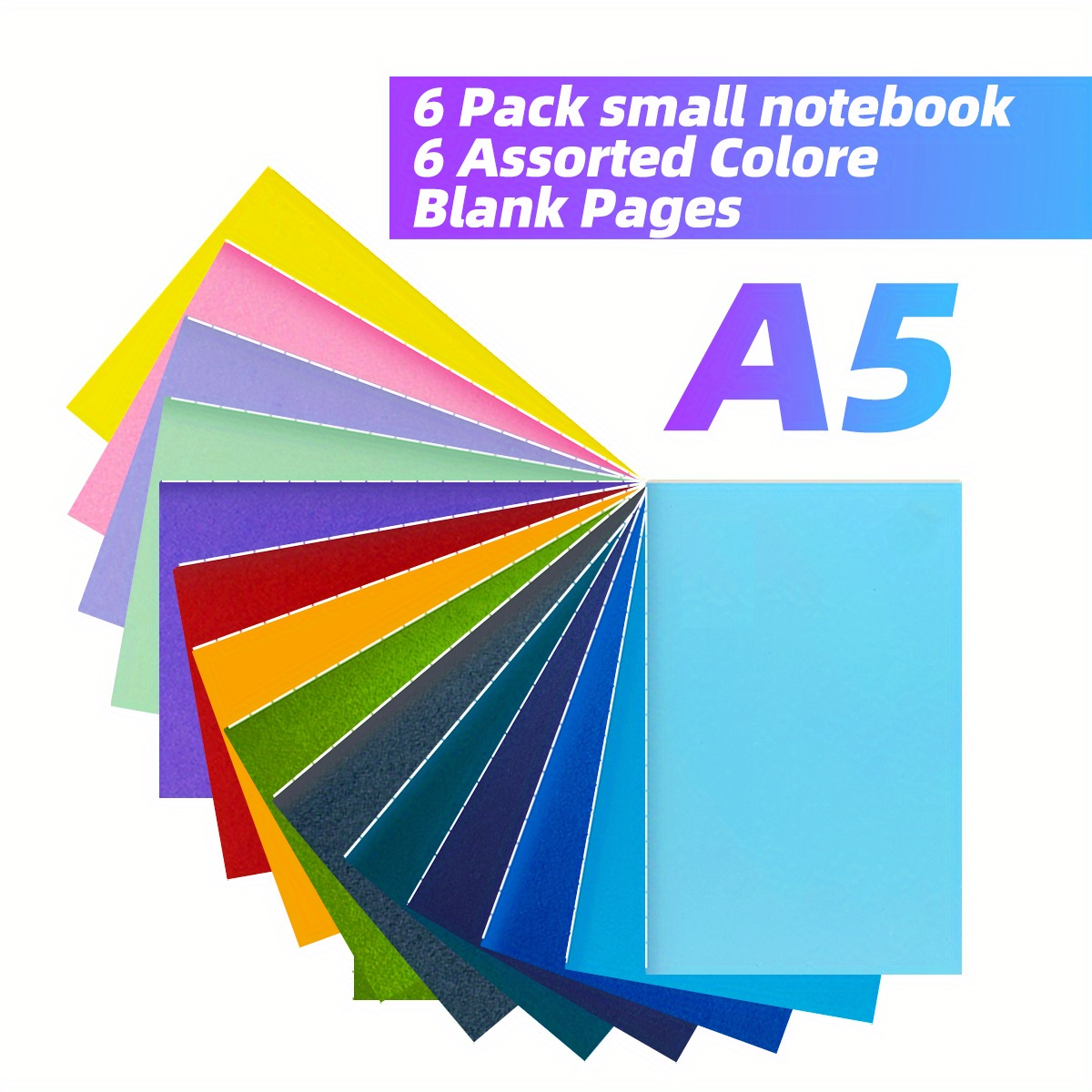 Color Simple Blank Books For Drawing Jotting Note Taking - Temu