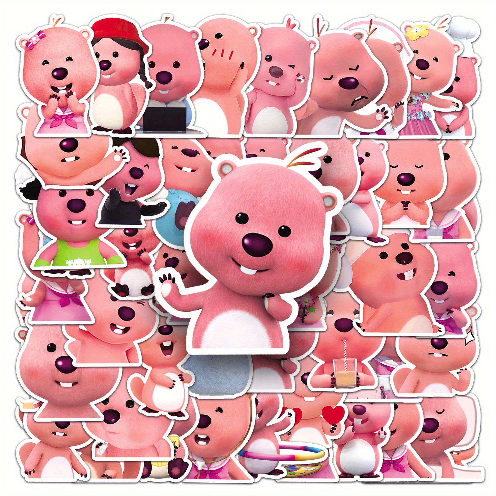 New 63 Cute Cartoon Loopy Little Beaver Stickers Cute Ruby Little