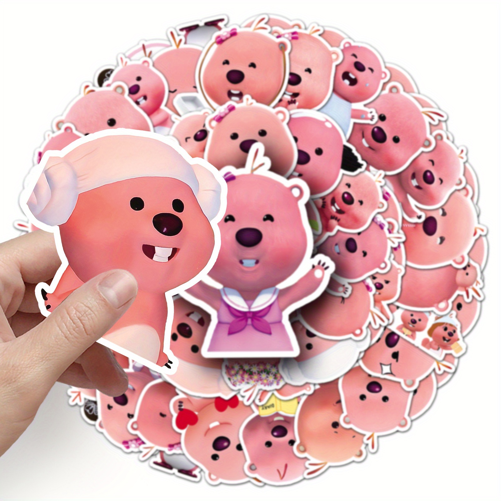 New 63 Cute Cartoon Loopy Little Beaver Stickers Cute Ruby Little