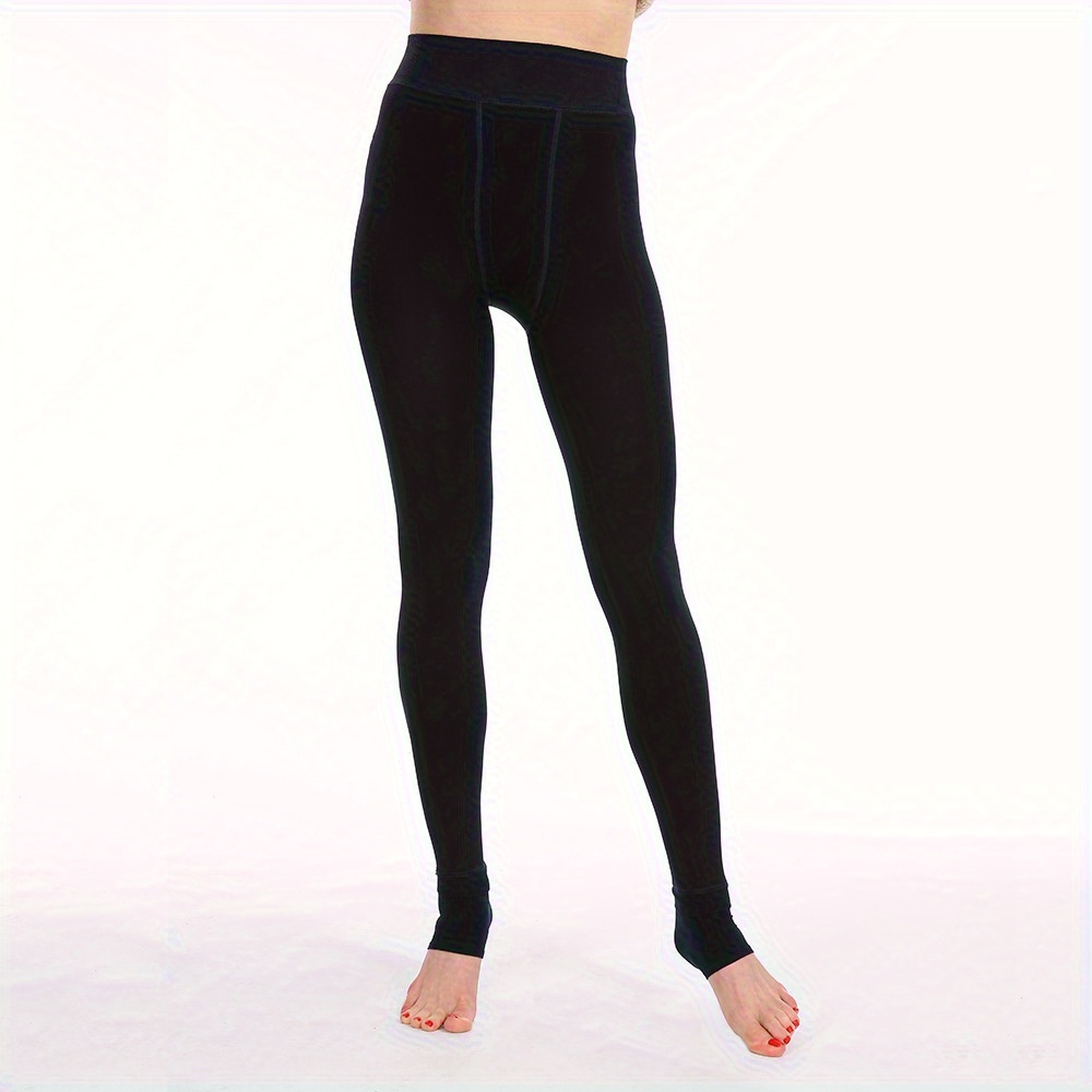 Legging Chaud Femme Hiver, Collants Leggings Thermique Épais Velours  Doublure Extensible Pantalon - Noir - Taille unique : : Mode