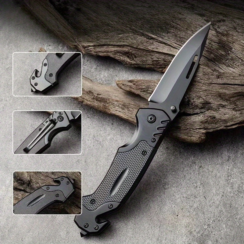 High Hardness Folding Knife For Outdoor Camping - Temu