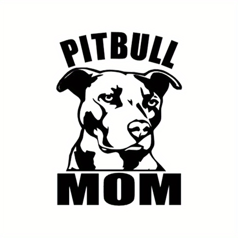 Divertido Adhesivo Vinilo Coche Pitbull Gris Mascota Perro - Temu