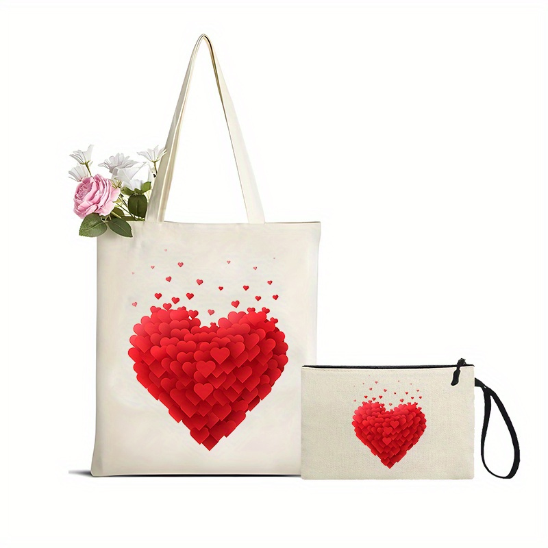 Sac top coeur rouge