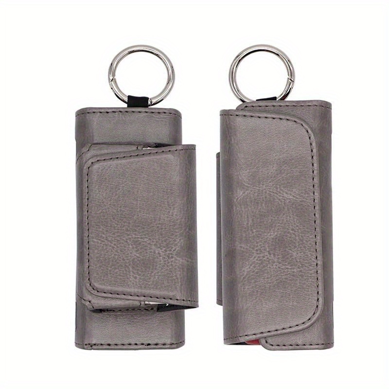 5 Colors Double Flip Leather Bag Case Iqos Iluma Holder - Temu