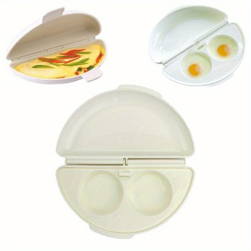 1pc microwave oven egg steamer egg cooker egg poacher kitchen egg cooking tool diy egg tool baking tool details 2