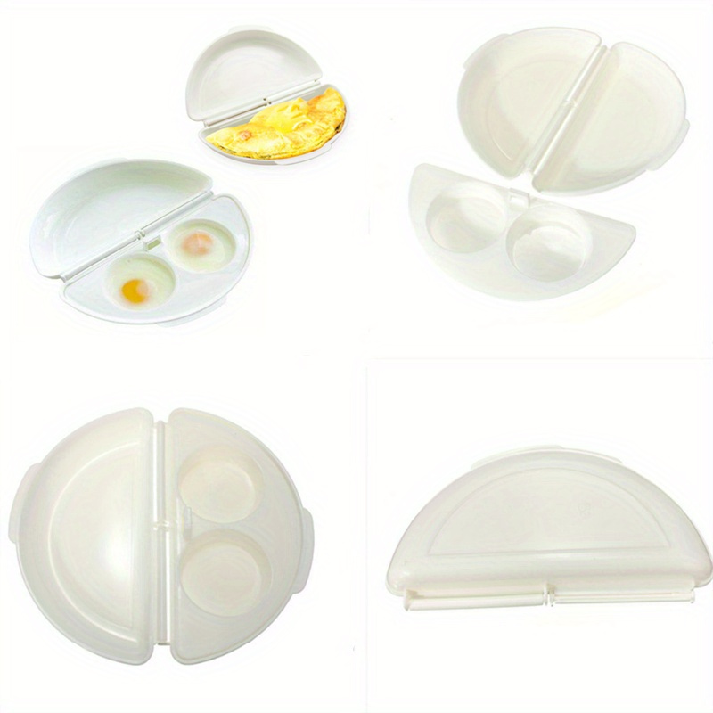 1pc microwave oven egg steamer egg cooker egg poacher kitchen egg cooking tool diy egg tool baking tool details 4