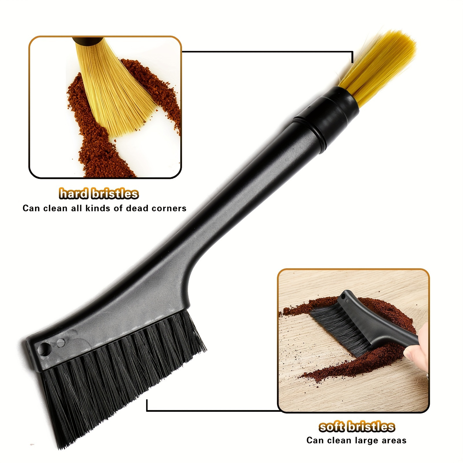 Nylon Dual-Bristle Machine Cleaning Brush - 6