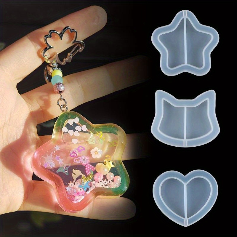 Epoxy Craft Keychain UV Resin Mold Music Player Silicone Mould DIY
