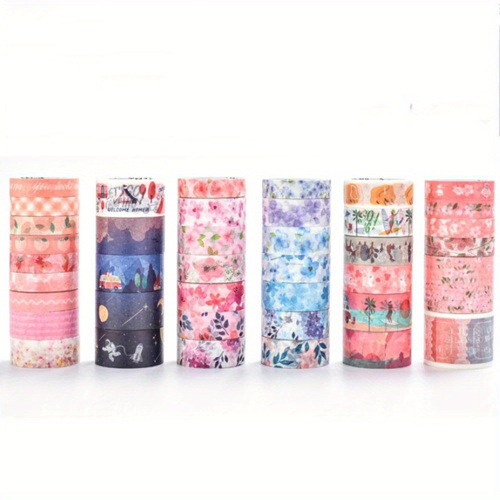 9pcs/box Kawaii Sticker Washi Tape Set DIY Scrapbooking Diary
