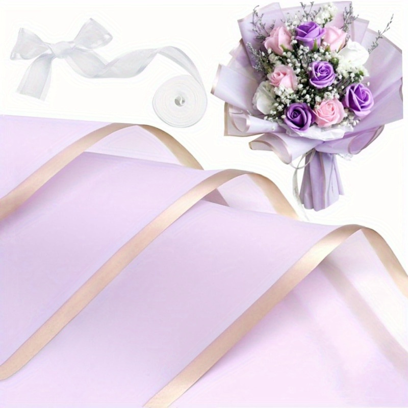  60 Sheets Flower Bouquet Wrapping Paper Kit