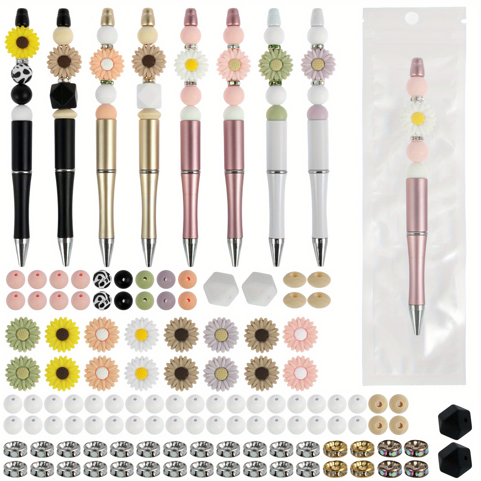 Silicone Colorful Beading Pen Kits Included Gel Ink Beaded - Temu Japan