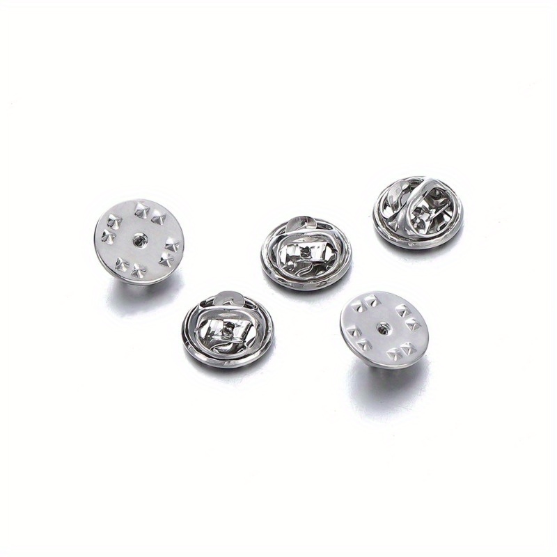 10個/50個の金属製蝶のバックルとトゲのピン バックル diy自家製 