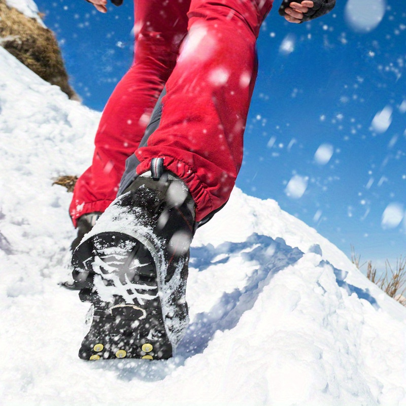 Couvre-chaussures à crampons d'extérieur, artefact antidérapant, pointes de  chaussures d'escalade sur neige, griffes