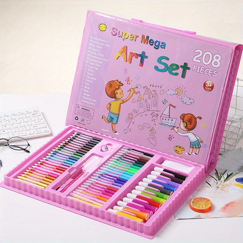 Mega Arts and Crafts Kit para niños de 4 a 8 años, suministros de arte para  niños pequeños para preescolar, jardín de infantes, proyectos de escuela
