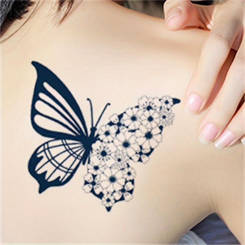 Temporary Tattoo Marker Pens, 10 Body Markers, Butterfly Temporary