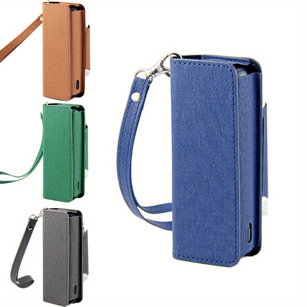 5 Colors Ring Leather Case For Iqos Iluma Prime Cover Bag - Temu