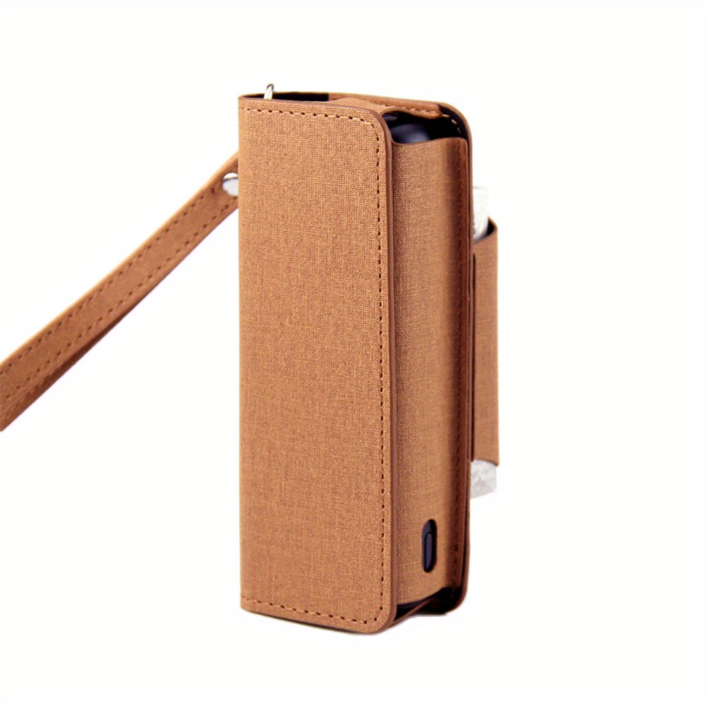 Wholesale For IQOS ILUMA Prime E-cigarette Silicone Cover Protective Case  Drop-proof Storage Bag with Lid - Brown from China