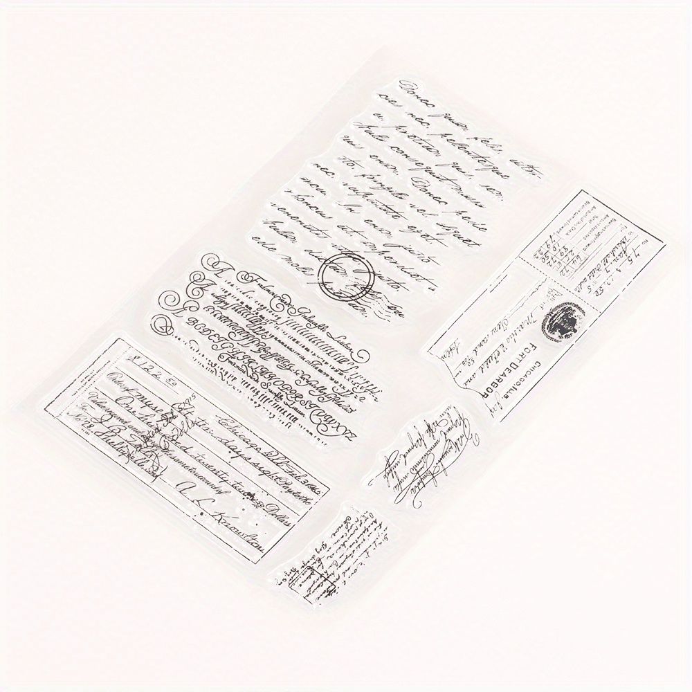 Transparent Rubber Seal Stamps Retro Rubber Clear Stamp - Temu