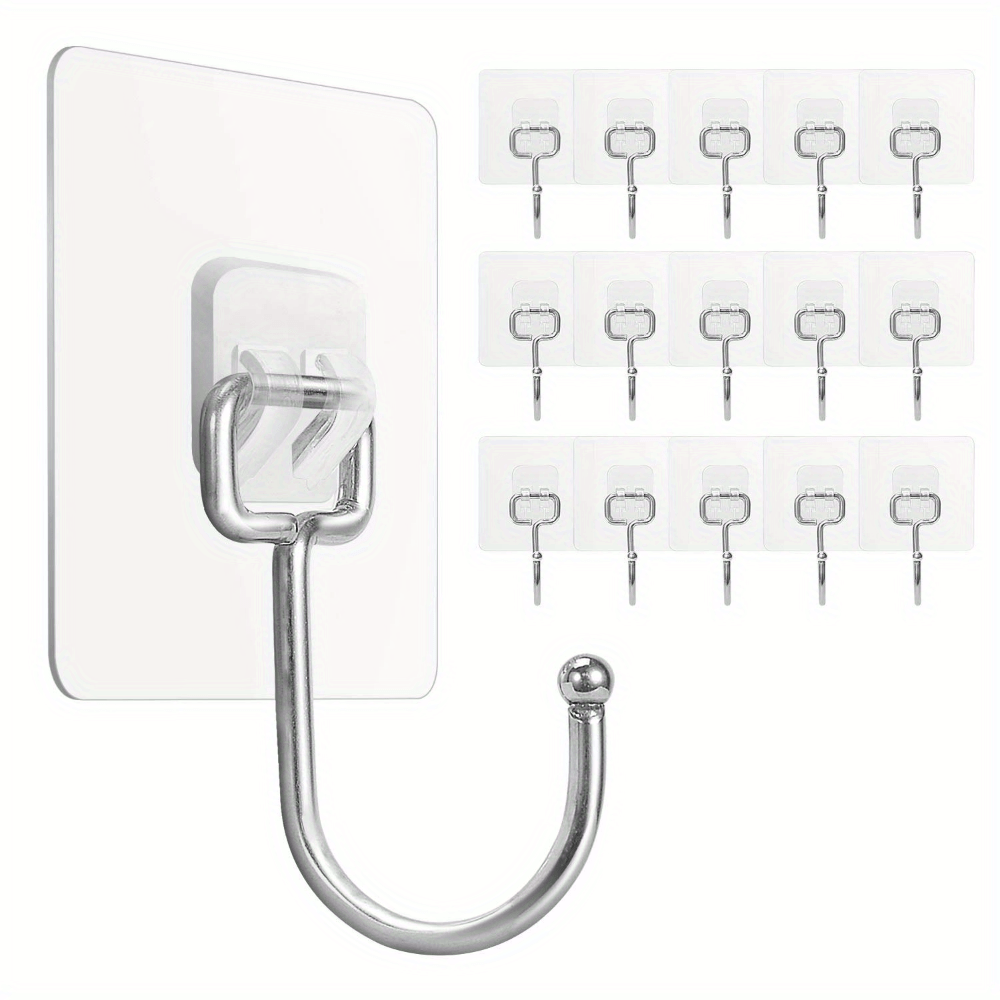 Acrylic Wall Hooks heavy Duty Waterproof Adhesive Hooks - Temu