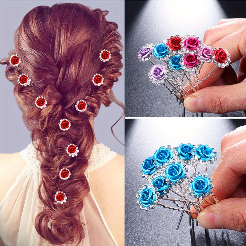 New Flower Branch Hair Accessories For Women Large Clips - Temu