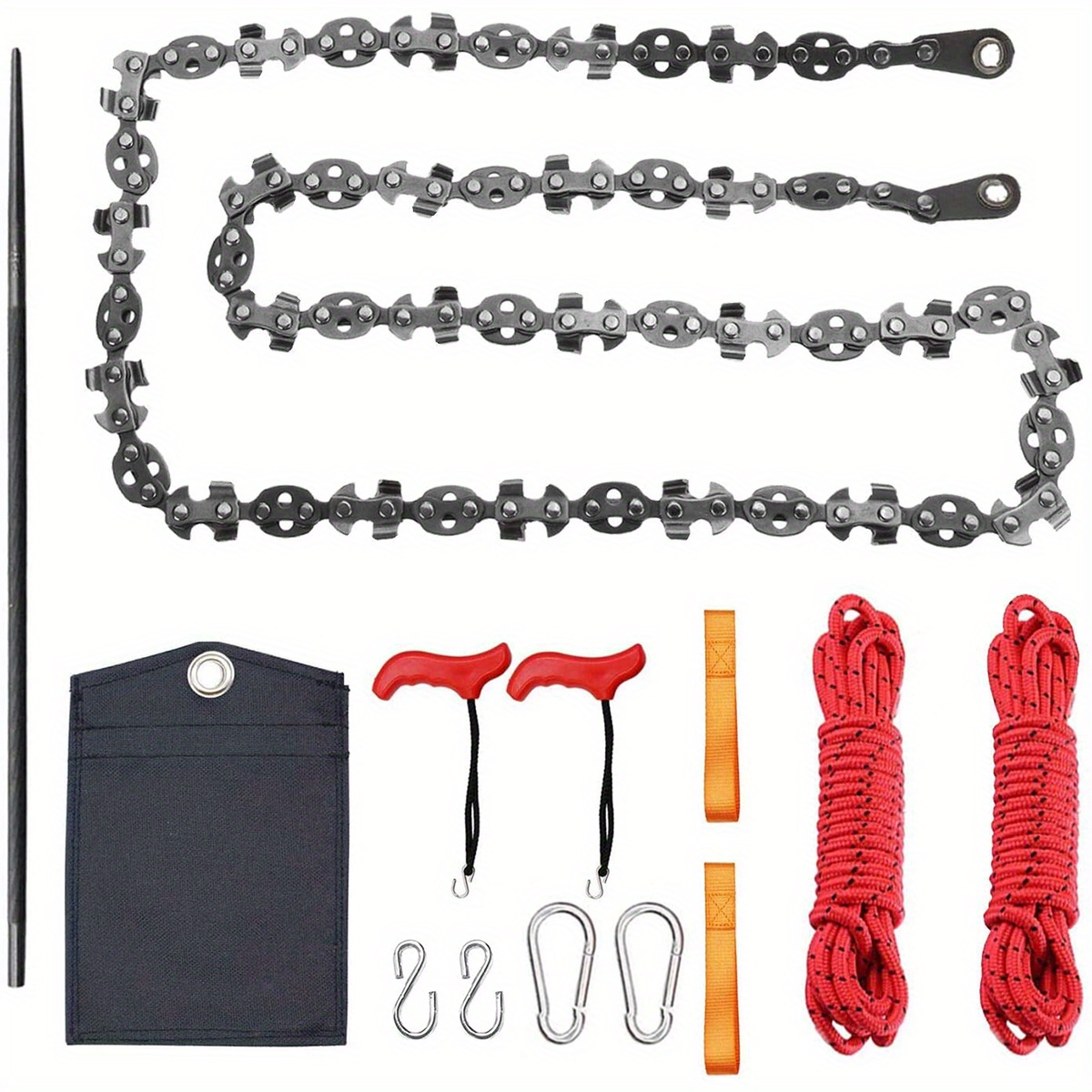 48 Inch High Reach Tree Limb Hand Rope Chain Saw Kit, Tree Cutting Rope  Chain, Cutting Chain Saw, with Blades for Tree Wood Pruning Branches Cutting  Camping Outdoor Woodworking 